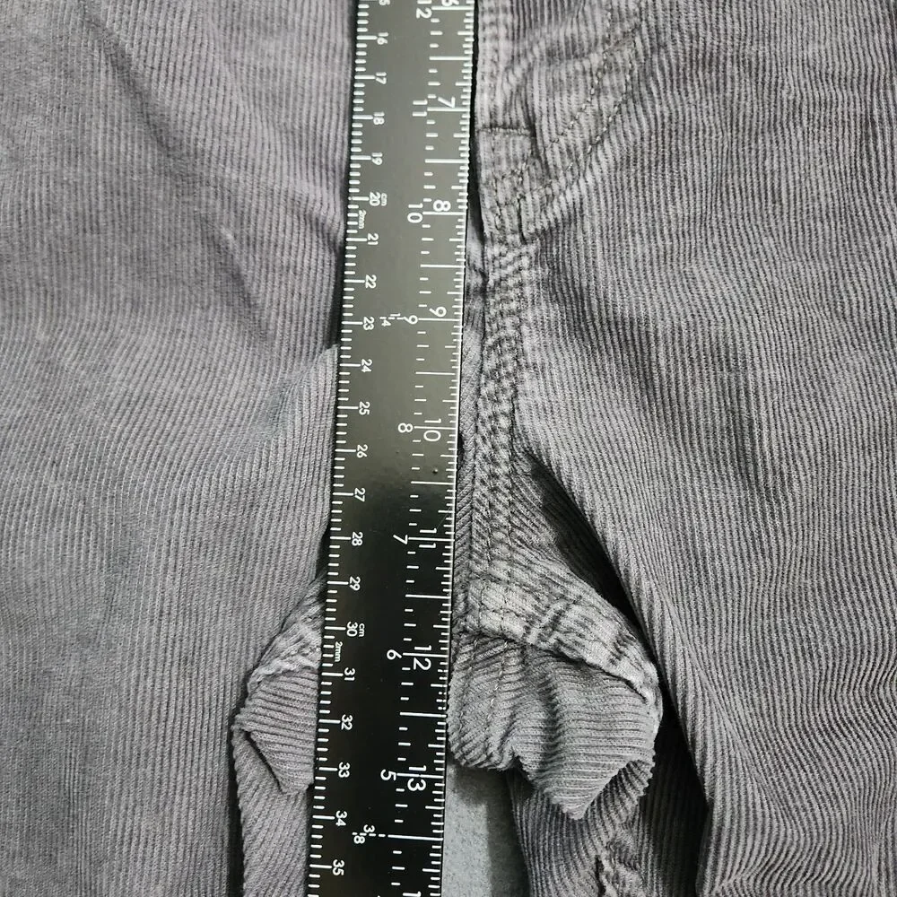 Banana Republic Corduroy Pants Men 38X30 (39X28) Forged Iron Gray Slim Fit